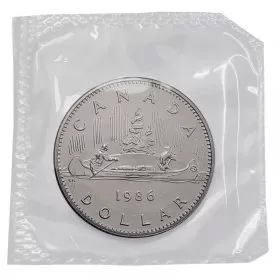 1986 Canadian $1 Voyageur Dollar Coin (Proof Like)