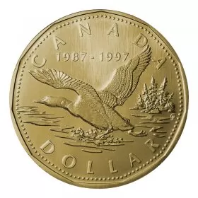 1997 (1987-) Canadian $1 Flying Loon 10th Anniv Dollar Proof-like (PL) Coin