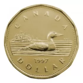 1997 Canadian $1 Common Loon Dollar Proof-like (PL) Coin