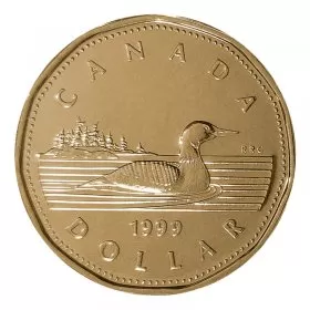 1999 Canadian $1 Common Loon Dollar Proof-like (PL) Coin