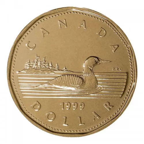 1999 Canadian $1 Common Loon Dollar Proof-like (PL) Coin