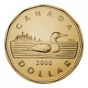 2000-W Canadian $1 Common Loon Dollar Proof-like (PL) Coin