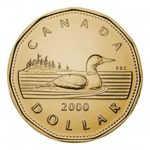 2000-W Canadian $1 Common Loon Dollar Proof-like (PL) Coin