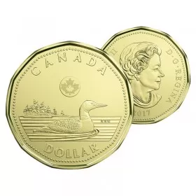 2017 Canadian $1 Common Loon Dollar Coin (Brilliant Uncirculated)