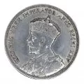 1935 Canadian $1 Voyageur/25th Anniv Commemorative Silver Dollar Coiin-VF or better