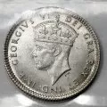 1940-C Newfoundland 5-Cent Piece Silver Coin ICCS Graded MS-64