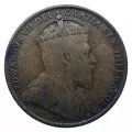 1907 Newfoundland 1-Cent Large Penny Coin (VF)