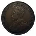 1936 Newfoundland 1-Cent Large Penny Coin (VF+)