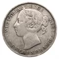 1900 Newfoundland 20-Cent Piece Silver Coin-VG+ grade