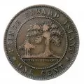 1871 Prince Edward Island 1-Cent Large Penny Coin 5pc Lot (AG-G)