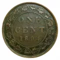 1894 Canadian 1-Cent Large Penny Coin 5pc Lot-G-VG grade
