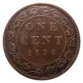 1896 Canadian 1-Cent Large Penny Coin 5pc Lot-G-VG grade