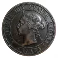 1900-H Canadian 1-Cent Large Penny Coin-VF grade