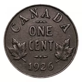 1926 Canadian 1-Cent Small Penny Coin (VF)