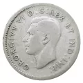 1939 Canadian 10-Cent Bluenose Schooner Silver Dime Roll in Coin Tube (Circulated)