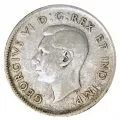 1939 Canadian 25-Cent Caribou Silver Quarter Roll in Coin Tube (Circulated)