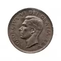 1948 Canadian 1-Cent Maple Leaf Twig Penny Coin Roll (Circulated)