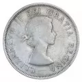 1954 Canadian 25-Cent Caribou Silver Quarter Coin Roll (Circulated)