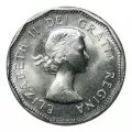 1961 Canadian 5-Cent Beaver Nickel Coin (Brilliant Uncirculated)