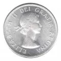 1962 Canadian 50-Cent Coat of Arms Silver Half Dollar Coin  (Uncirculated) 
