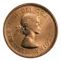 1964 Canadian 1-Cent Maple Leaf Twig Penny Coin (Brilliant Uncirculated)