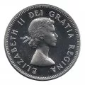 1964 Canadian 5-Cent Beaver Nickel Coin (Brilliant Uncirculated)
