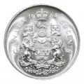 1964 Canadian 50-Cent Coat of Arms Silver Half Dollar Original Coin Roll 