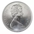 1965 Canadian 25-Cent Caribou Silver Quarter Coin (Brilliant Uncirculated)