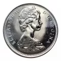 1965 Canadian 5-Cent Beaver Nickel Roll in Coin Tube (Brilliant Uncirculated)