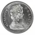 1968 Canadian 10-Cent Bluenose Schooner Dime Silver Coin (Brilliant Uncirculated)