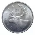 1968 Canadian 25-Cent Caribou Silver Quarter Original Coin Roll