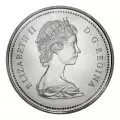 1973 (1873-) Canadian 25-Cent RCMP Mounted Police Centennial Quarter Original Coin Roll-in coin tube