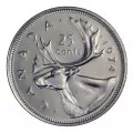 1974 Canadian 25-Cent Caribou Quarter Original Coin Roll