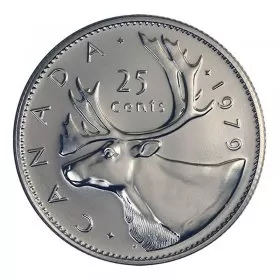 1979 Canadian 25-Cent Caribou Quarter Coin (Brilliant Uncirculated)