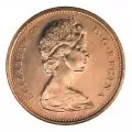 1980 Canadian 1-Cent Maple Leaf Twig Penny Original Coin Roll