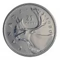1980 Canadian 25-Cent Caribou Quarter Original Coin Roll