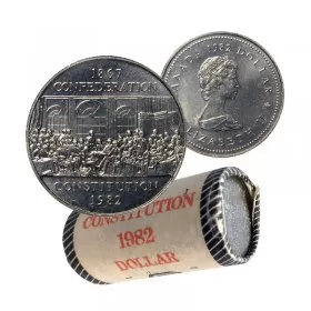 1982 Canadian $1 Constitution Commemorative Dollar Original Coin Roll