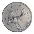 1984 Canadian 25-Cent Caribou Quarter Original Coin Roll