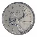 1985 Canadian 25-Cent Caribou Quarter Original Coin Roll