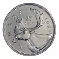 1987 Canadian 25-Cent Caribou Quarter Original Coin Roll