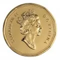 1990 Canadian $1 Common Loon Dollar Coin (Brilliant Uncirculated)