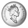 1992 (1867-) Canadian 10-Cent Bluenose Schooner/Confederation 125th Anniv Dime Coin (Brilliant Uncirculated)
