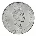 1992 (1867-) Canadian 25-Cent Alberta Confederation 125th Anniv/Provincial Quarter Coin (Brilliant Uncirculated)