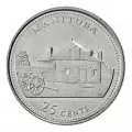 1992 (1867-) Canadian 25-Cent Manitoba Confederation 125th Anniv/Provincial Quarter Original Coin Roll