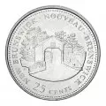 1992 (1867-) Canadian 25-Cent New Brunswick Confederation 125th Anniv/Provincial Quarter Coin Roll in coin tube-BU