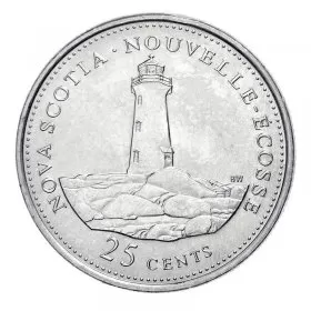 1992 (1867-) Canadian 25-Cent Nova Scotia Confederation 125th Anniv/Provincial Quarter Coin (Brilliant Uncirculated)