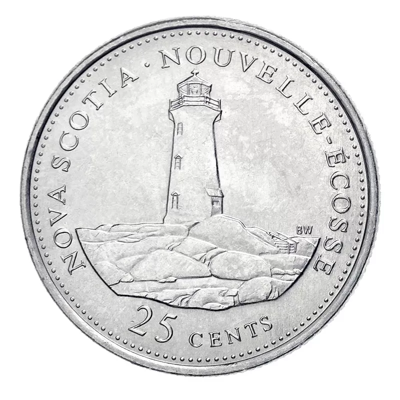 1992 (1867-) Canadian 25-Cent Nova Scotia Confederation 125th