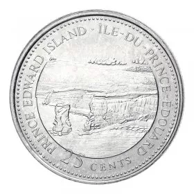 1992 (1867-) Canadian 25-Cent Prince Edward Island Confederation 125th Anniv/Provincial Quarter Coin (Brilliant Uncirculated)