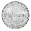 1992 (1867-) Canadian 25-Cent Quebec Confederation 125th Anniv/Provincial Quarter Original Coin Roll