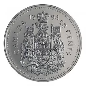 1994 Canadian 50-Cent Coat of Arms Half Dollar Coin (Brilliant Uncirculated)